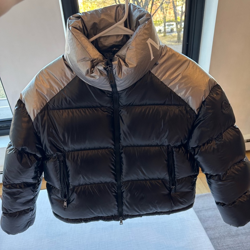MONCLER Cuscute Two-tone Cropped Puffer Jacket